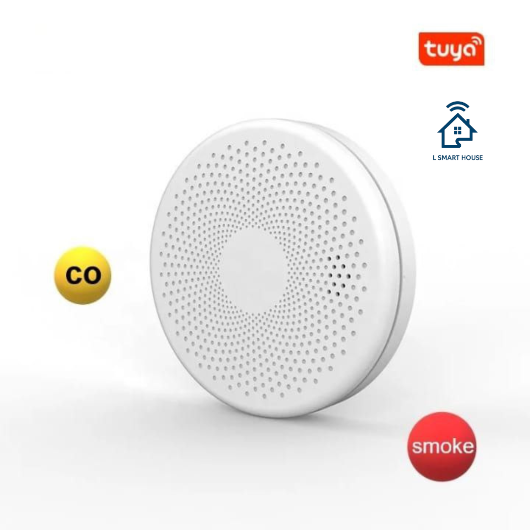 Alarme combinado de fumaça e CO tuya smart WiFi