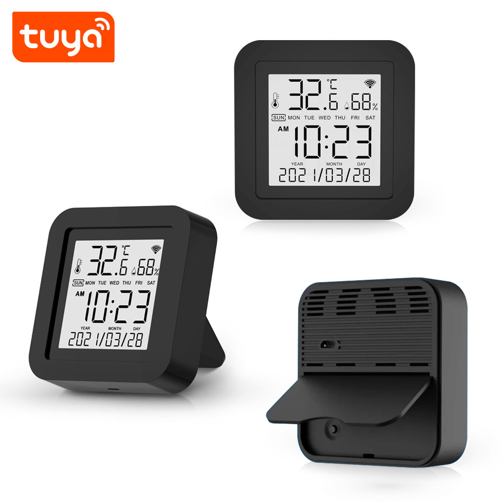 Controle remoto infravermelho com sensor de temperatura e umidade Wifi Tuya