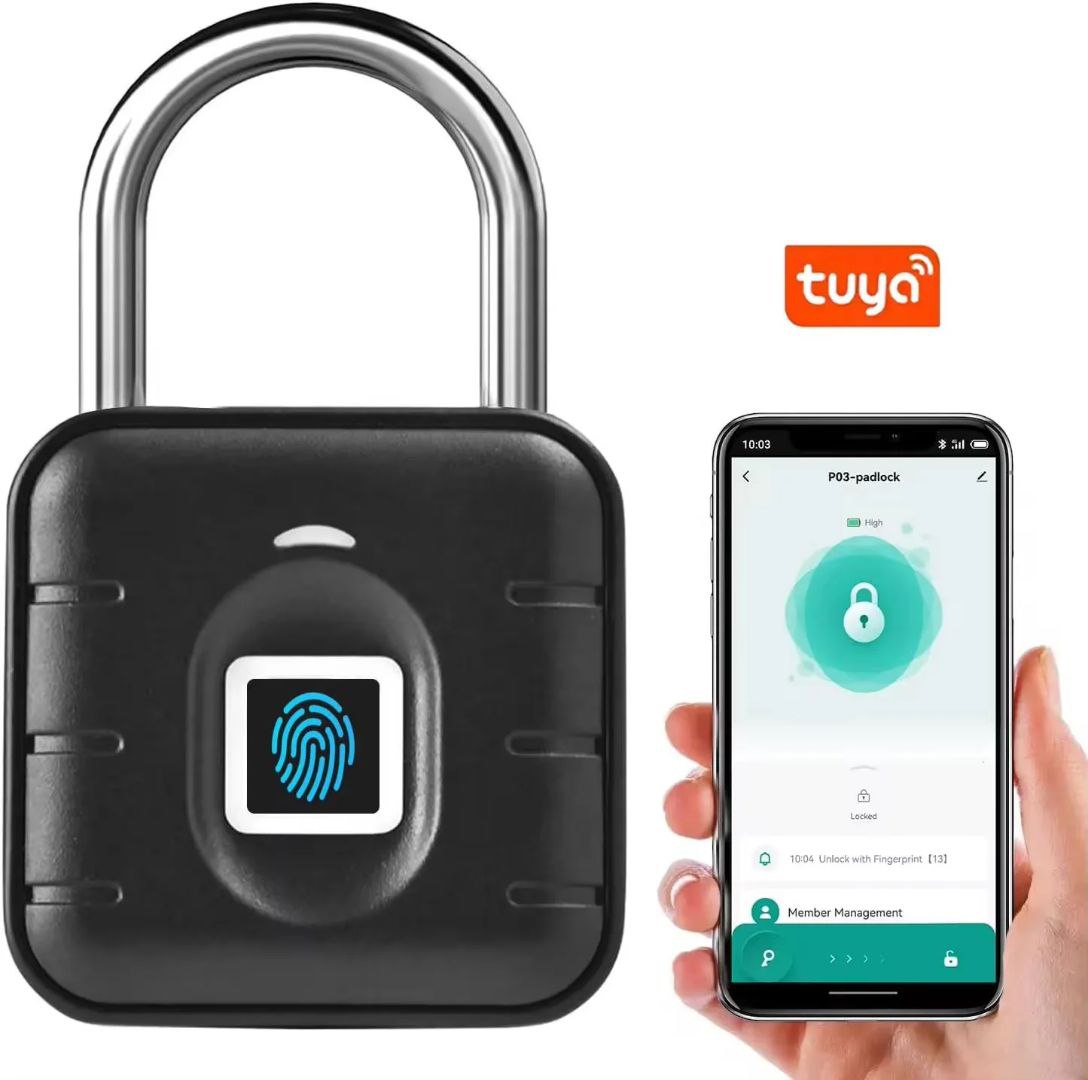 Cadeado inteligente Tuya com senha e Bluetooth