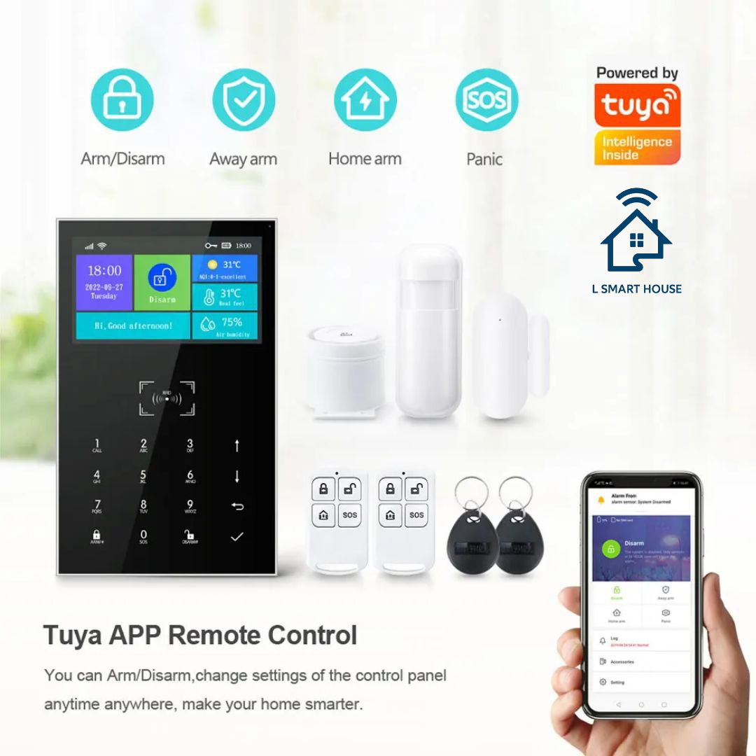 Sistema de alarme inteligente Tuya WiFi GSM