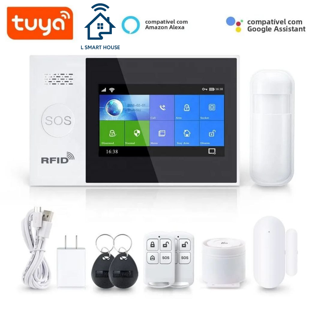 Sistema de alarme inteligente Tuya WiFi GSM