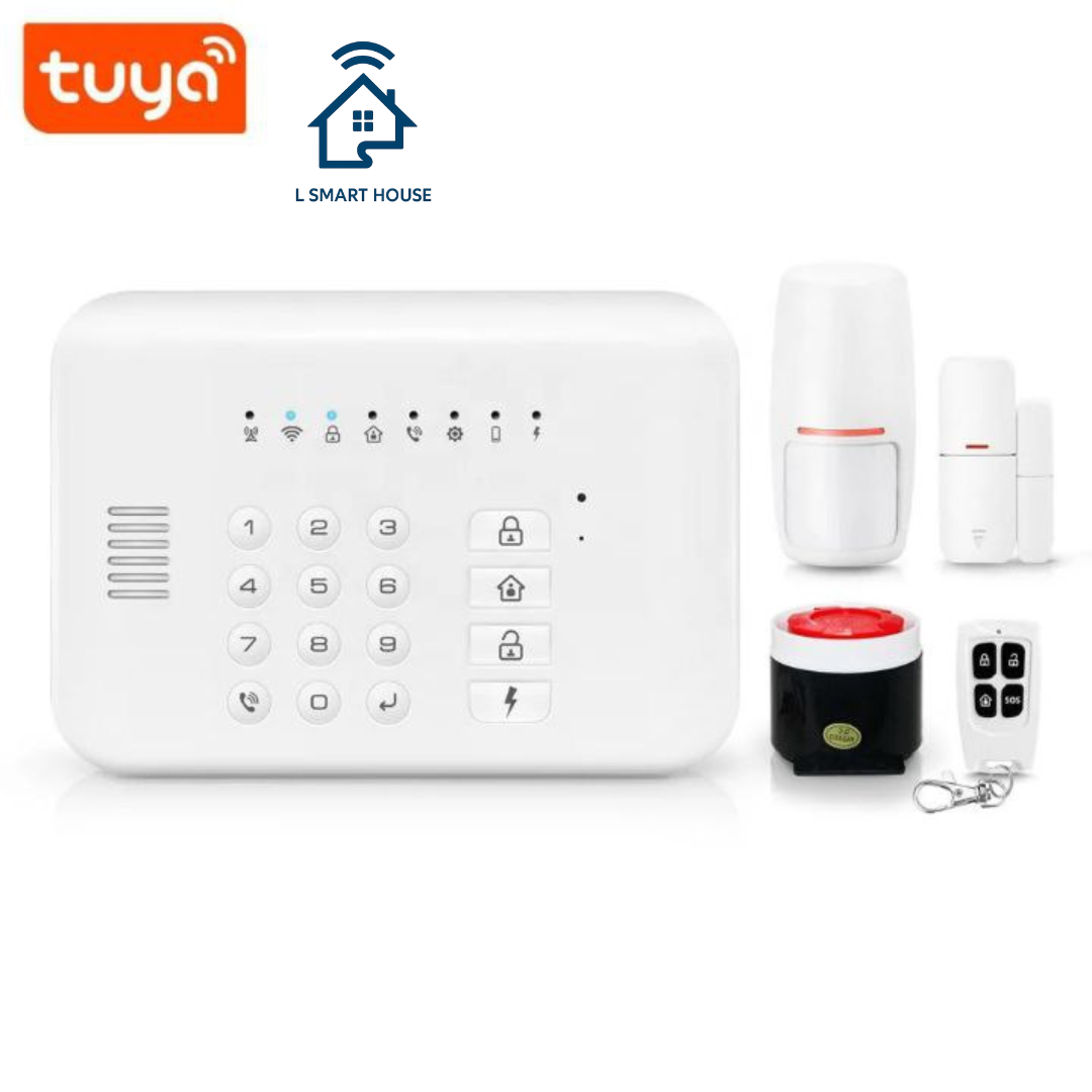 Alarme residencial GSM tuya smart WiFi com 50 zonas sem fios