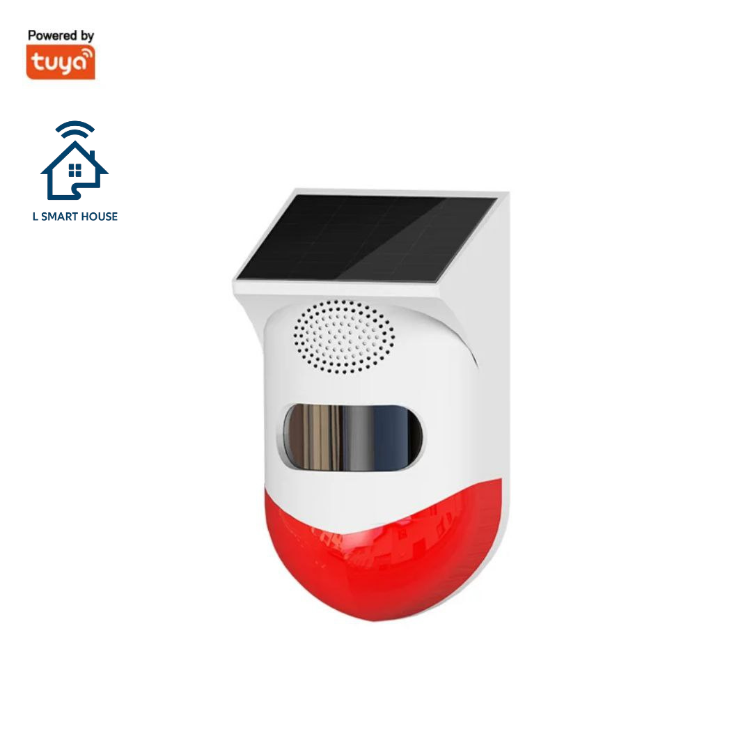 Alarme PIR Sensor à prova de água Tuya Smart Solar com Wi-Fi e 433 MHz