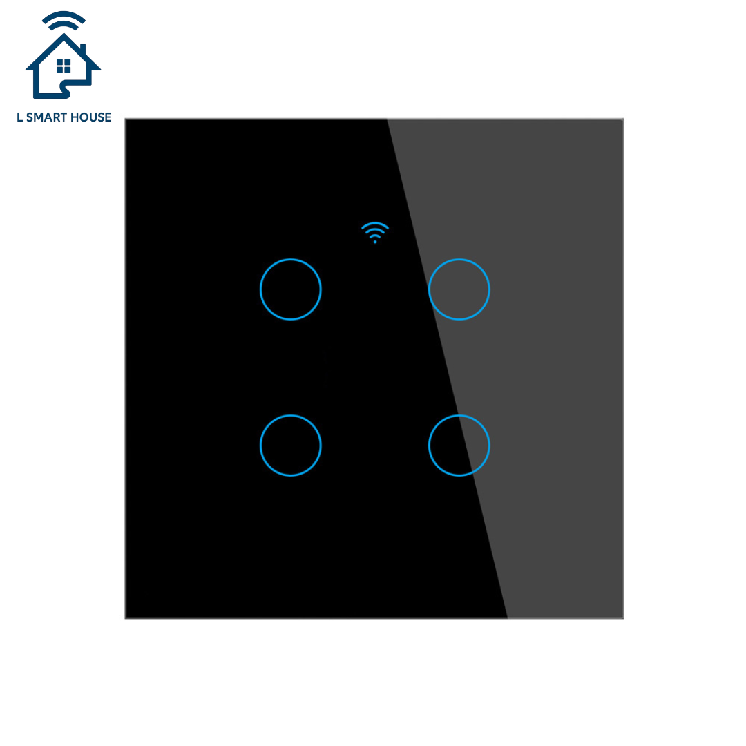 Interruptor Quadruplo inteligente Wifi Tuya